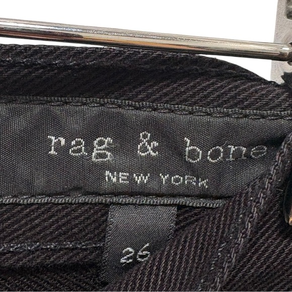 Rag & Bone Straight Leg Jeans Black Size 26 - Picture 8 of 8